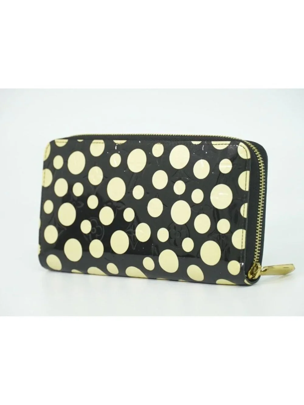 Louis Vuitton LV Zippy Wallet Monogram Vernis Dot Infinity Yayoi Kusama Black